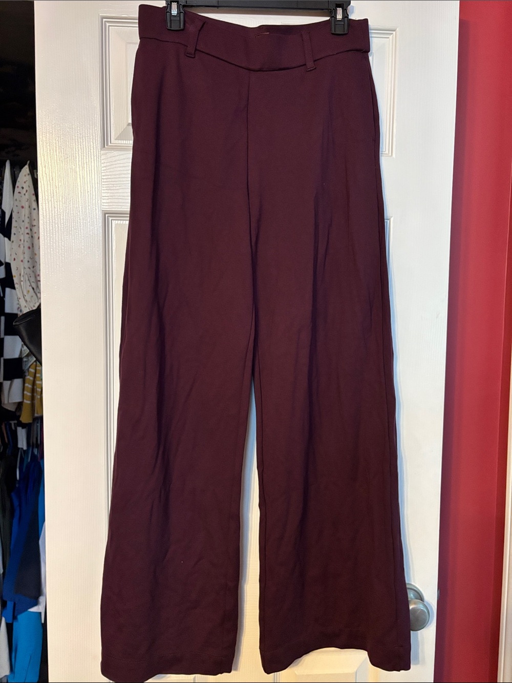 Lee Wide-Leg Women's Pants in Deep plum purple size 10 medium